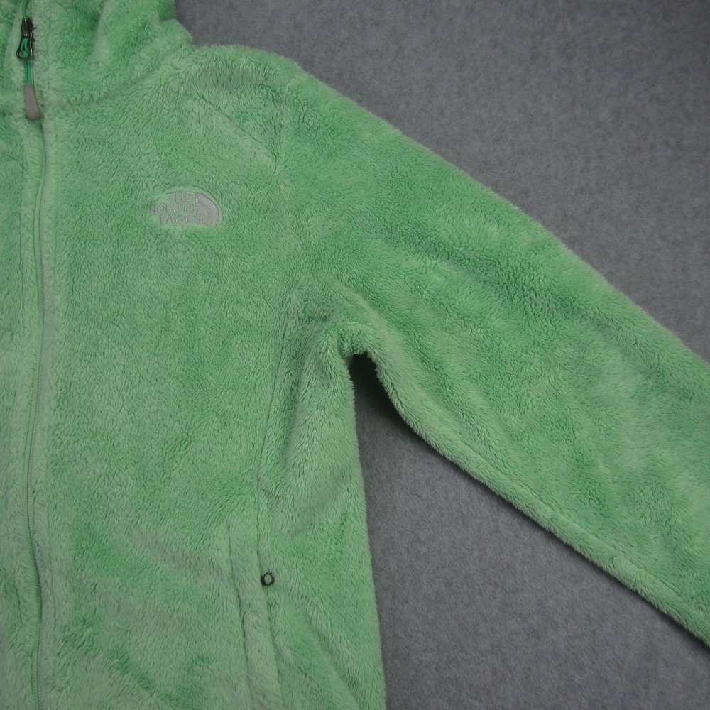 The North‎ Face Jacket Womens Small Green Full Zip Fuzzy Fleece Outdoor - Picture 4 of 16